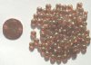 100 5x6mm Pink Golden Lustre Melons